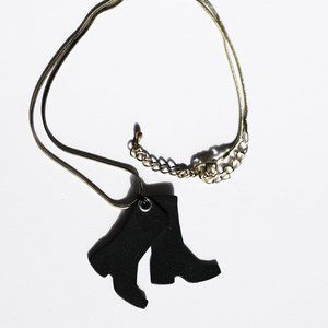 Rubber Boots Necklace